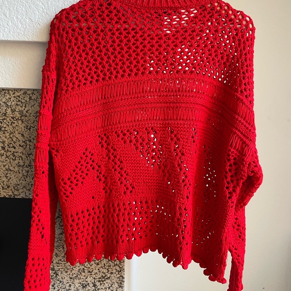 Zara Open knit cropped sweater - Picture 3 of 3